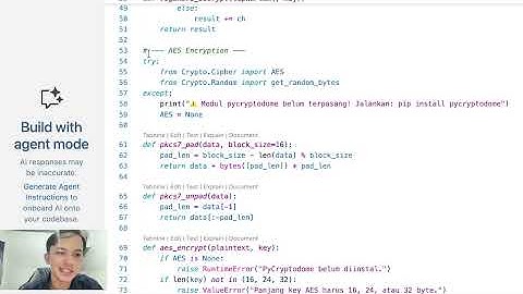 Program Enkripsi SederhanaAlgoritma: Caesar Cipher, Vigenère Cipher, dan AES (CBC)