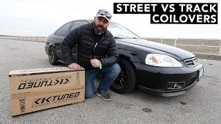 Honda Civic Street Coilovers VS Track Coilovers Comparison