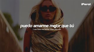 Video thumbnail of "Miley Cyrus - Flowers (Español + Lyrics)"