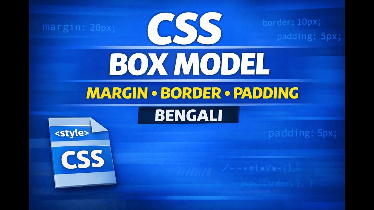 CSS Box Model Explained in Bengali | Margin, Border, Padding