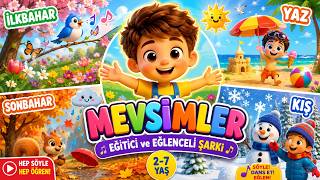 🌸 Mevsimler Şarkısı 🌞 Çocuk Şarkıları İlkbahar, Yaz, Sonbahar, Kış Eğitici Ve Eğlenceli