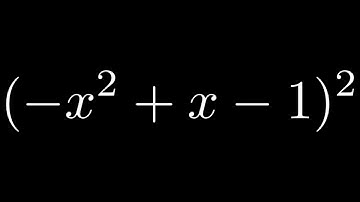 Multiplying Polynomials Example with a Trinomial Being Raised to the Second Power