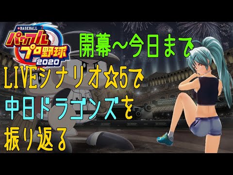 【パワプロ2020/2021対応版】LIVEシナリオ☆５難易度で中日ドラゴンズを振り返る 開幕～4/11【VTuber】