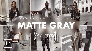 Matte Gray Photo Editing in Mobile Lightroom For Instagram | Free DNG | Tutorial | Download Free screenshot 2