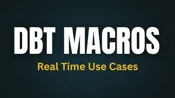 DBT Macro | DBT Real Time Use Case | Cloning in DBT