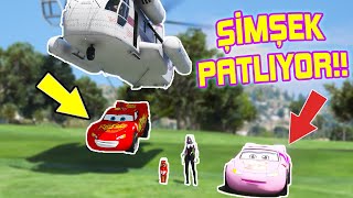 Yağmur Şi̇mşeke Küsüyor Şi̇mşek Mcqueen Heli̇kopterden Düşüyor Ve Patliyor