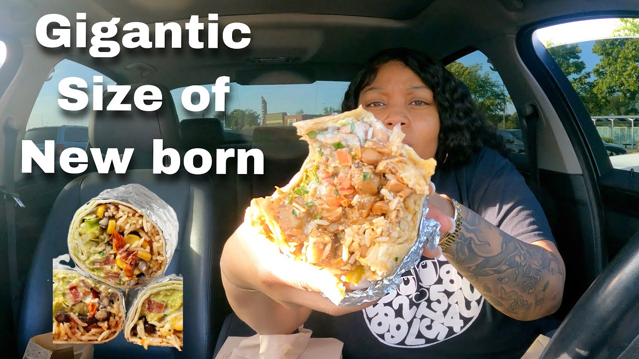 ВЗРОСЛЫЙ ВОЗРАСТ НА МЕНЯ ДАЕТ 😞 ОГРОМНЫЙ РАЗМЕР НОВОРОЖДЕННОГО БУРРИТО С ЧИПОТЛЕ 🌯 МУКБАНГ!! КАРБ...