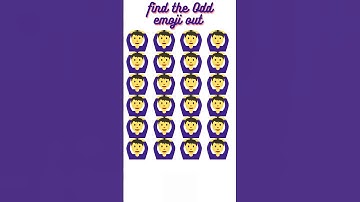 Find the Odd emoji out||Memory test challenge #puzzle #shortvideo
