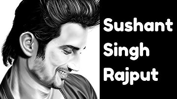 Sushant Singh Rajput | Sketch | Digital Portrait | Apple Pencil on iPad Air | Procreate Time Lapse