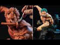 Sculpting roronoa zoro  one piece  timelapse 