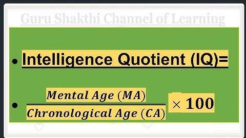 Intelligence quotient, B.Ed D.Ed B.El.Ed D.El.Ed B.sc.Ed B.A.Ed M.Ed CTET STET UGC NET SET