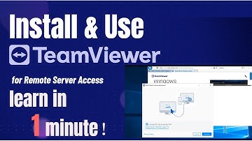 Learn to Install and Use TeamViewer in Just 1 Minute | Easy Tutorial for Beginners