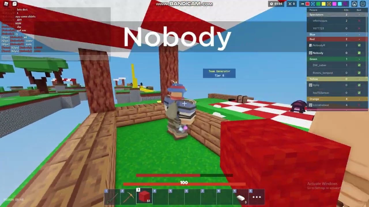 How to get a bed in a pro way! (Roblox bedwars) YouTube