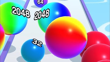 BALL RUN 2048 GAME ⚽️✨- All Levels Gameplay Walkthrough Android, iOS v.28