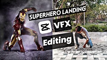 Superhero landing VFX Editing in capcut in hindi | Mobile VFX editing | capcut tutorial | tutorial