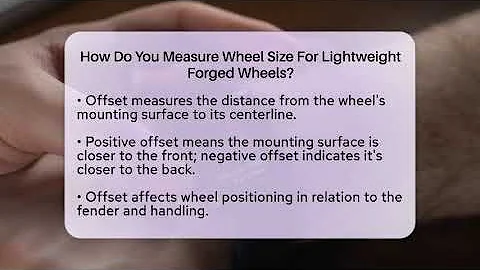 How Do You Measure Wheel Size For Lightweight Forged Wheels? - Talking Tech Trends