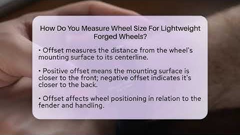 How Do You Measure Wheel Size For Lightweight Forged Wheels? - Talking Tech Trends
