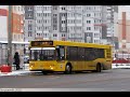 Автобус МАЗ-103.465 на ост. "ст. м. "Михалово" (Минск) гос. № АК 3726-7, марш. №166