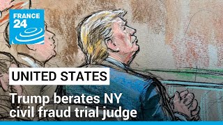 Trump berates NY civil fraud trial judge at closing arguments • FRANCE 24 English