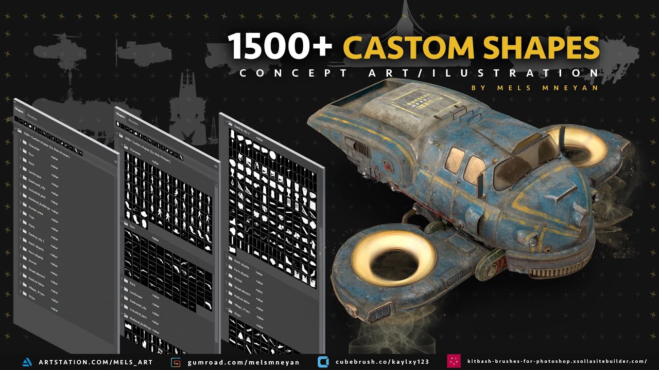 1500+ kitbash  Custom shapes