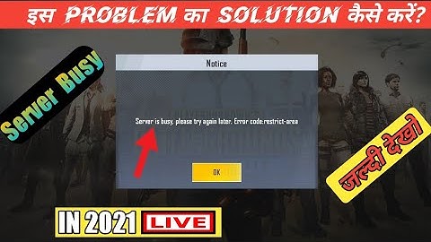 Pubg Mobile lite Server Busy Problem Solved No1  Vpn Server Busy problem pubg lite
