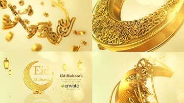 Eid & Ramadan Greetings- How to Edit-  Element 3D Tutorial