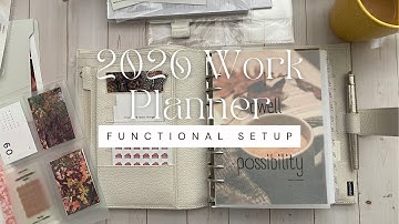 Set Up My 2026 Functional Work Planner. Moterm A5, Ring Planner.