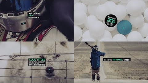 Minimal Callout Titles Premiere Pro Templates