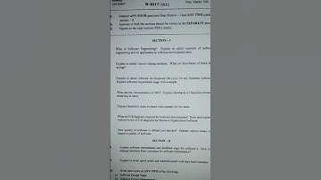 software engineering question paper//bca 2year//CBCS patern #questionpaper #shorts #viral