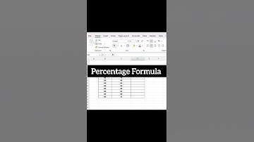 Percentage formula #shortvideo #excel #shortfeed #shorts