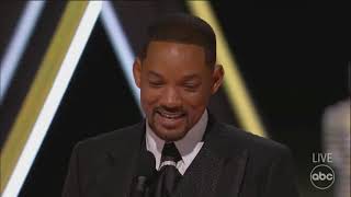 Here's Will Smith's tearful acceptance speech at the Oscars.