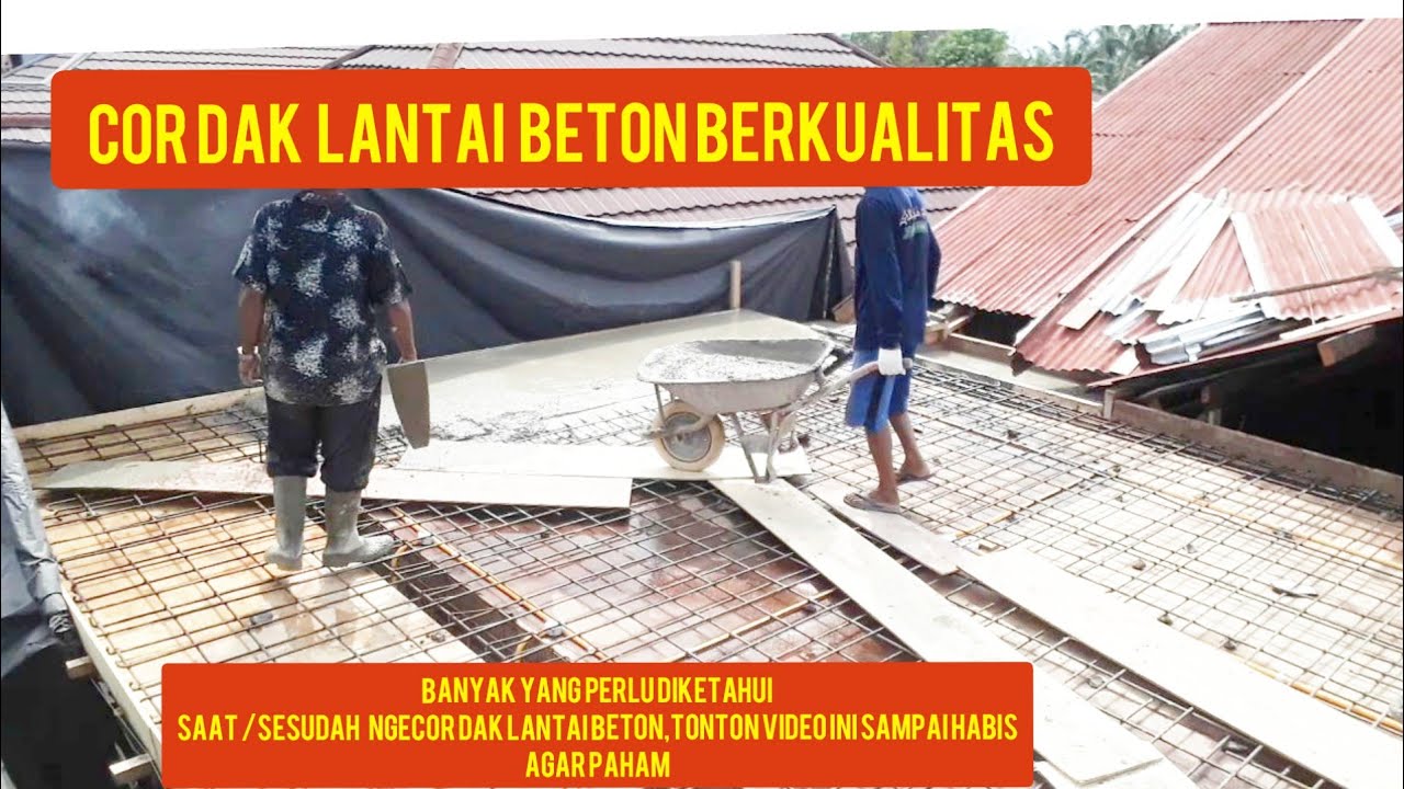 cor dak lantai beton berkualitas YouTube