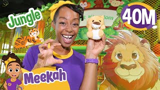 Meekah Play Pretend Jungle Animals | Playground Adventure | Blippi and Meekah Kids TV