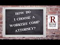 When choosing an attorney to represent you in your workers' compensation case, you want to pick a lawyer that works exclusively in workers' comp. Call for a free consultation 801-810-ROSE(7673)....