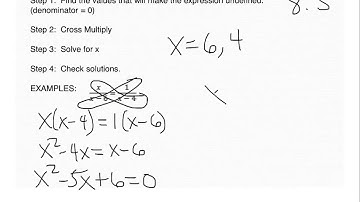 #10.1 - 8.5 Solve rational equation intro and cross multiply - Algebra 2