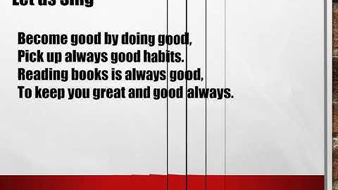 Class 2, Moral Science, Chapter 4 Good Habits by Ritu Bisht Ramola