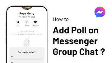 How to Add Poll on Messenger Group Chat