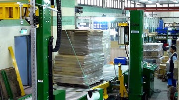 Strapping Machine:Fully Automatic Top Vertical PET Pallet Strapping Machine A-8U