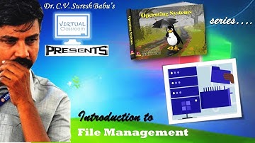 Introduction to File Management | Operating Systems | Dr.C.V. Suresh Babu