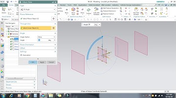 NX-10 Tutorials  how to use Datum Plane command.