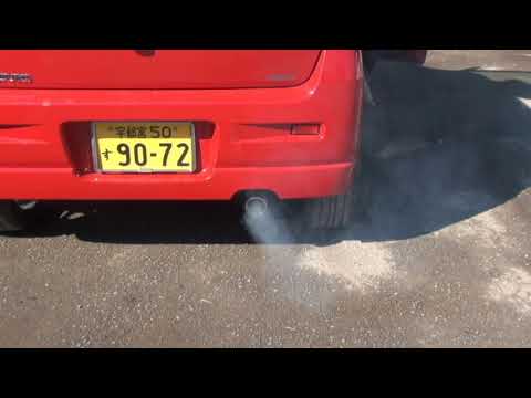 Kei Works Oil leaking from muffler White smoke 22/11/05 Vol.2893