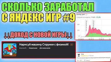 Доход с новой игры в яндекс играх | СКОЛЬКО ЗАРАБОТАЛ С ЯНДЕКС ИГР #9