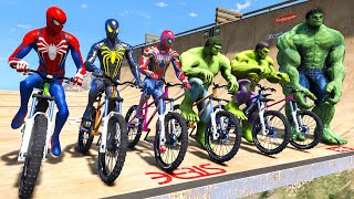 КОМАНДА ЧЕЛОВЕК-ПАУК ПРОТИВ КОМАНДЫ HULK Super Bicycles Competition # 5 - моды для GTA V