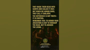 Thumbnail of Our ancestors are part of us. #ahunuabobirim #spirituality