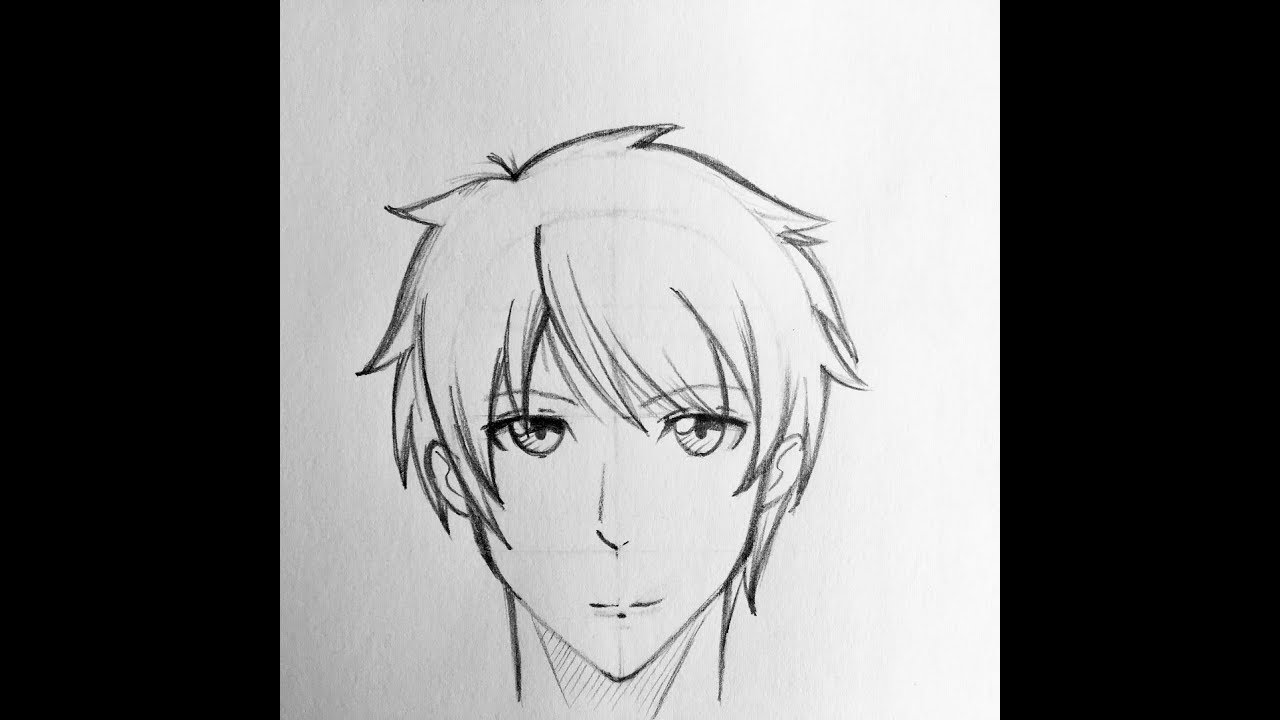 How To Draw Basic Male Anime Character Without Drawing A Circle