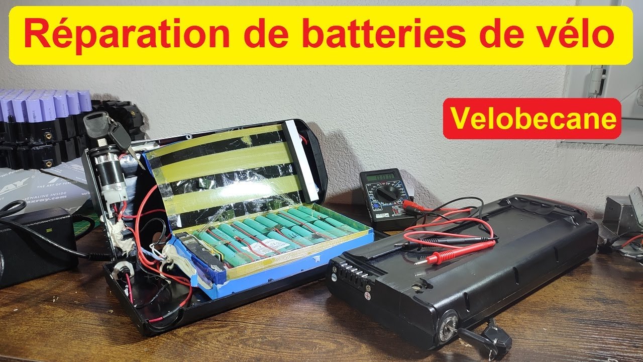 Réparer des batteries de vélo électrique (vélobecane) - Tuto