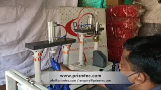 Semi Auto Toilet Cleaner Filling Plugging Capping & Conveyor