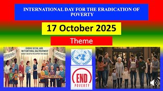 INTERNATIONAL DAY FOR THE ERADICATION OF POVERTY - 17 October 2025 - Theme screenshot 1