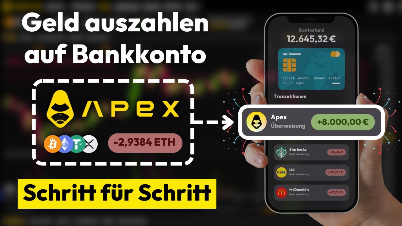 Geld auszahlen auf Apex Pro ✓ Euro Auszahlung auf Konto (Schritt für  Schritt Anleitung) - YouTube