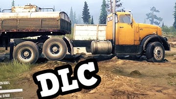 MudRunner Old Timers DLC - GMC DW950 Truck on the Rocky Hills Map